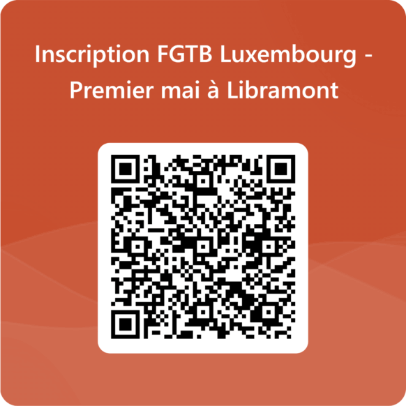 QRCode pour Inscription FGTB Luxembourg - Premier mai à Libramont